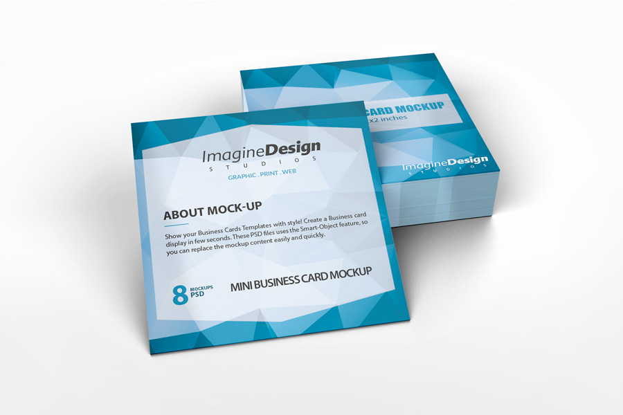 Mini Business Card Mockup
