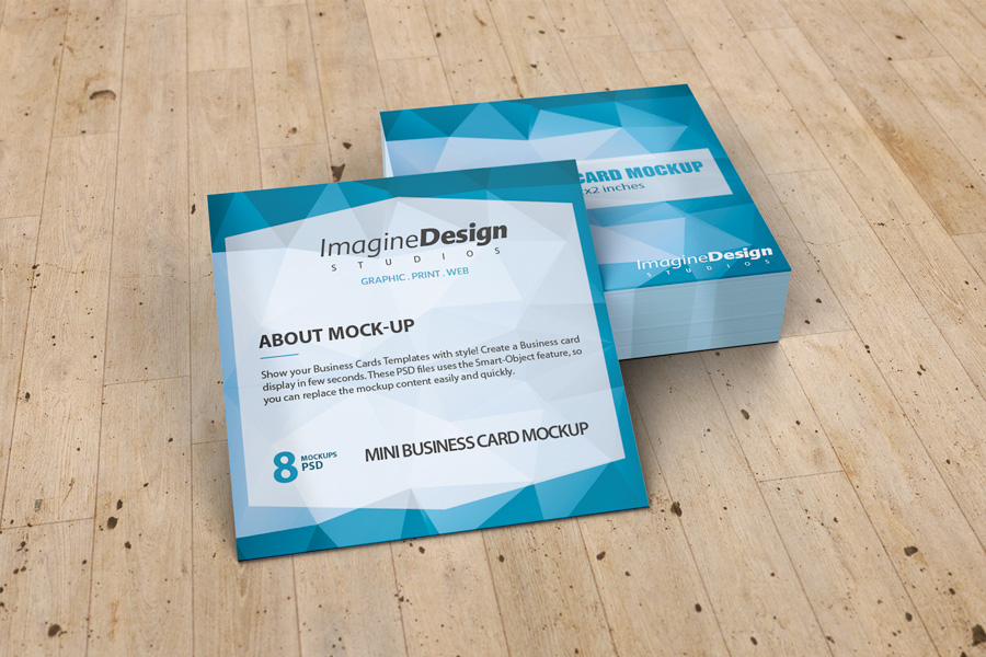 Mini Business Card Mockup