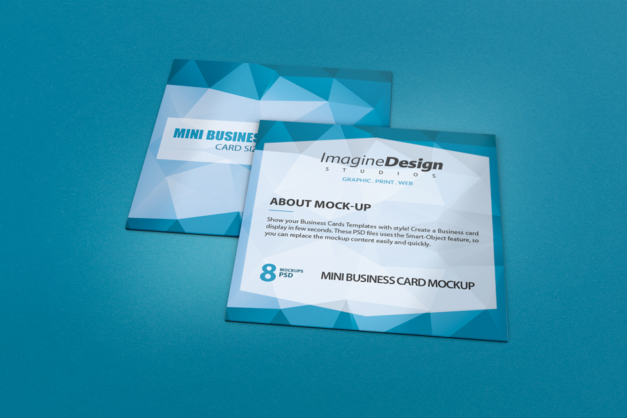 Mini Business Card Mockup