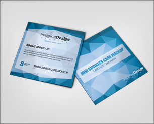 Mini Business Card Mockup