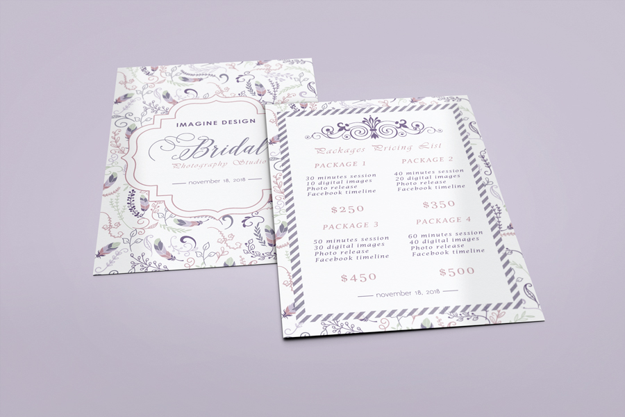 Photography Gift Certificate Mockup