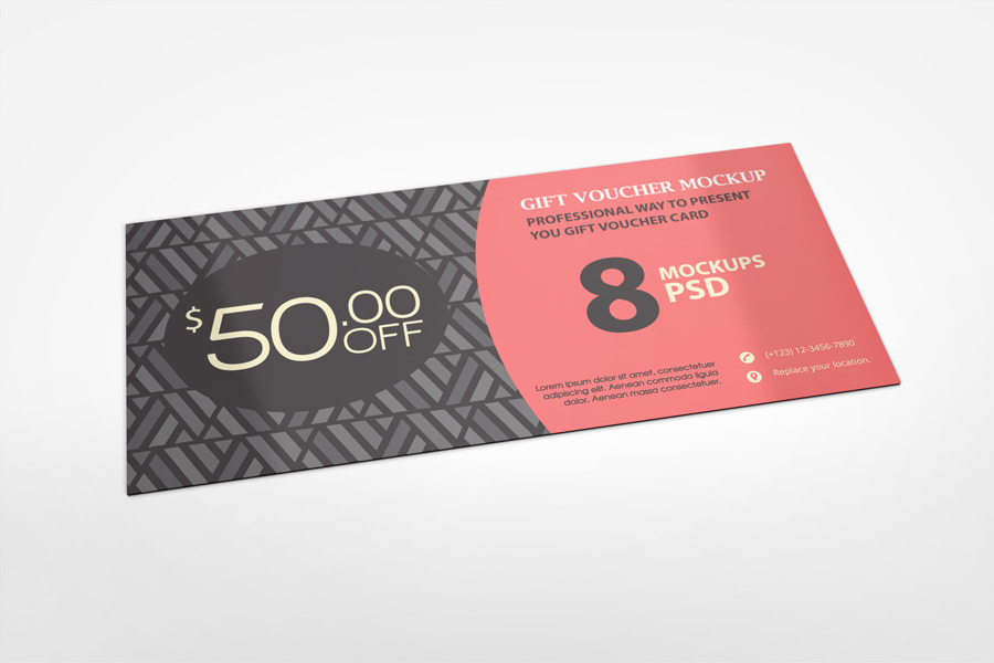 Gift Voucher Mockup