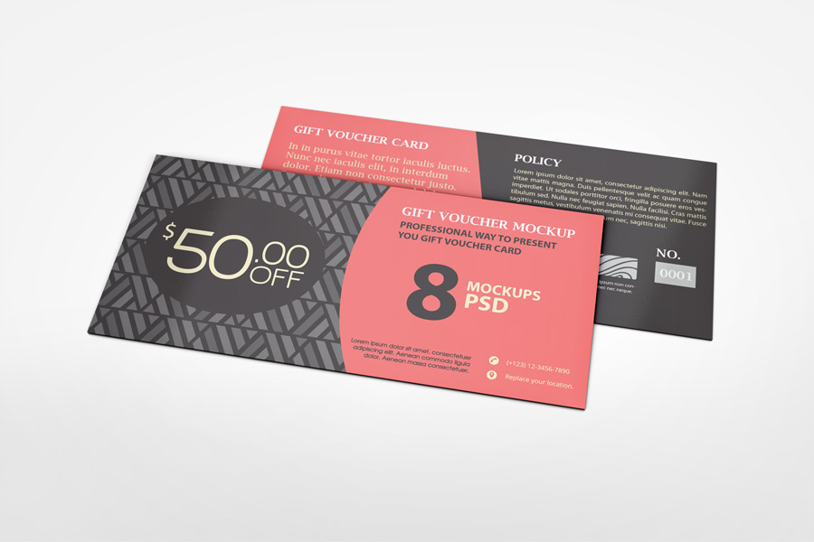 Gift Voucher Mockup