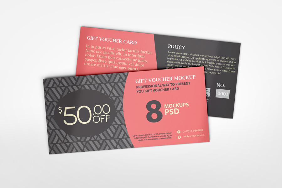 Gift Voucher Mockup