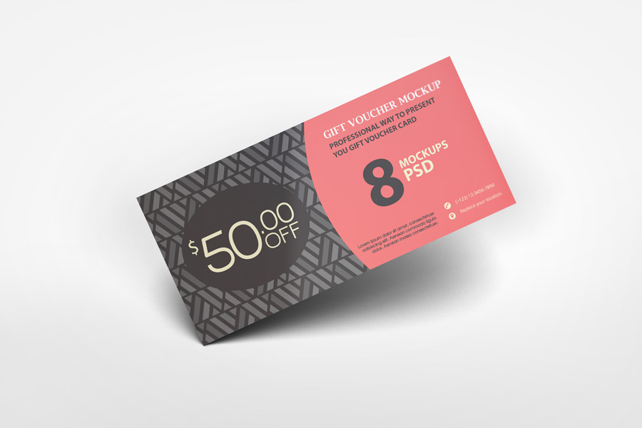 Gift Voucher Mockup