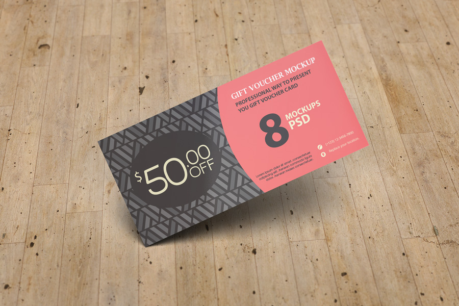 Gift Voucher Mockup
