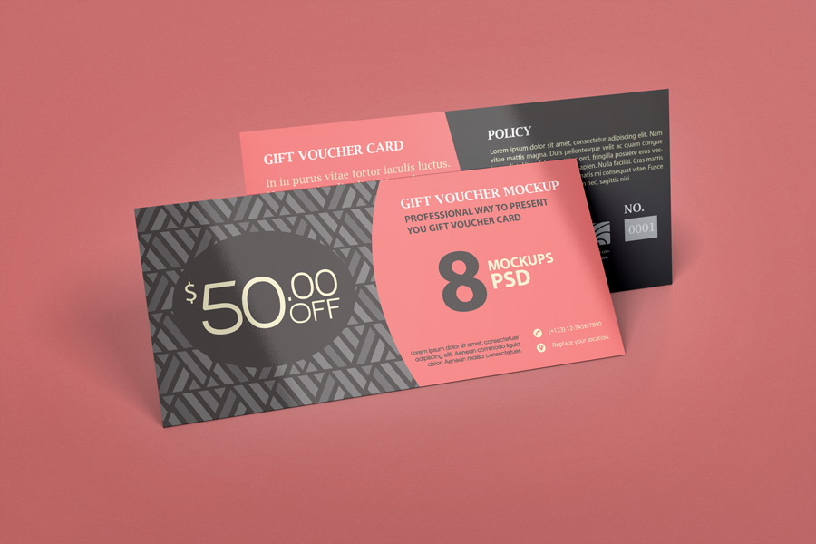 Gift Voucher Mockup