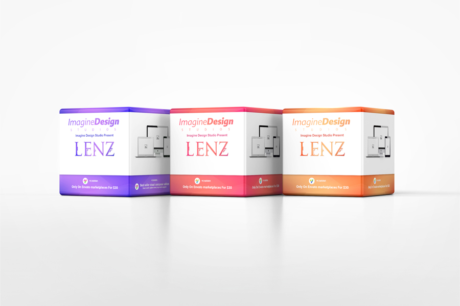 Promotional Cube Display Mockup