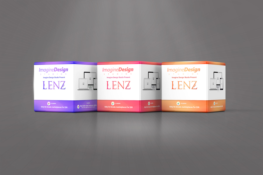 Promotional Cube Display Mockup