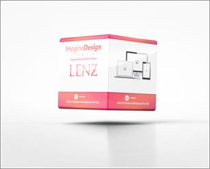 Promotional Cube Display Mockup