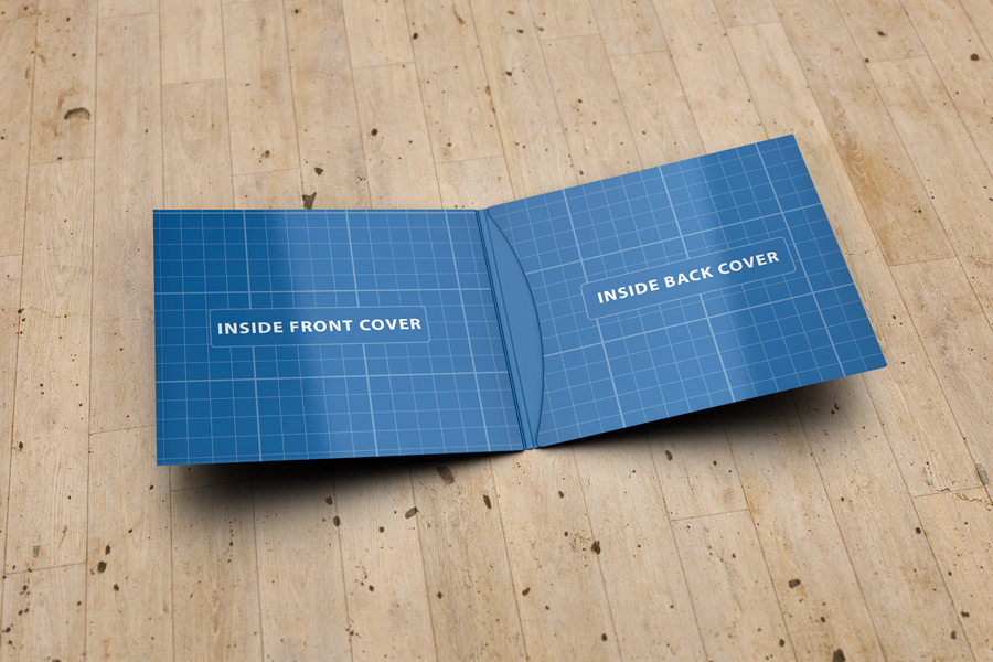 4 Panel CD Sleeve Mockup
