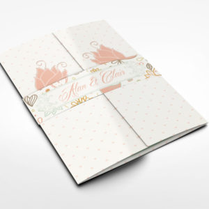Gatefold Wedding Invitation Mockup