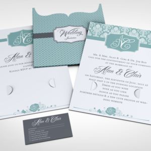 Wedding Invitation Jacket Mock-up