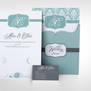 Wedding Invitation Jacket Mock-up