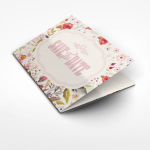 Accordion Wedding Invitation Mockup