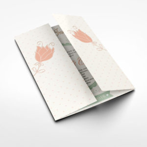 Gatefold Wedding Invitation Mockup