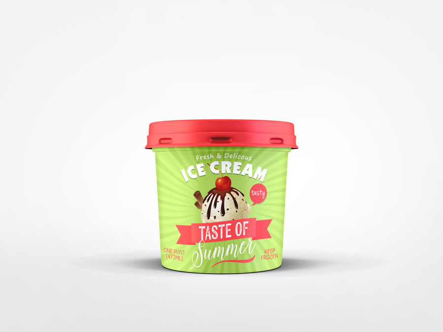 Ice Cream Package Mockup