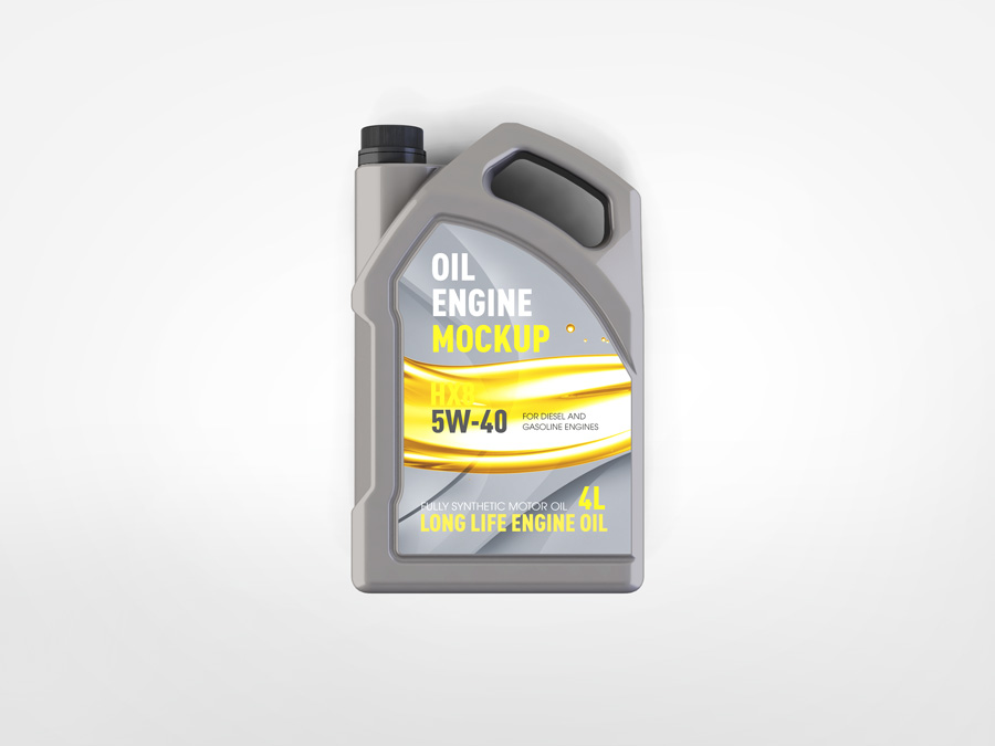 Motor Oil Gallon Mockup