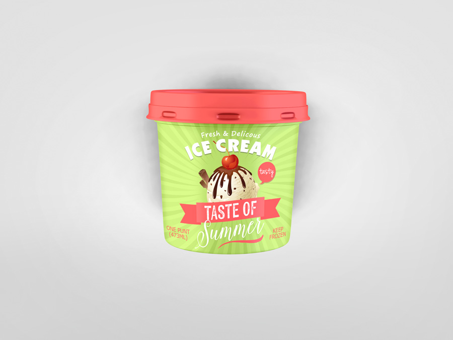 Ice Cream Package Mockup