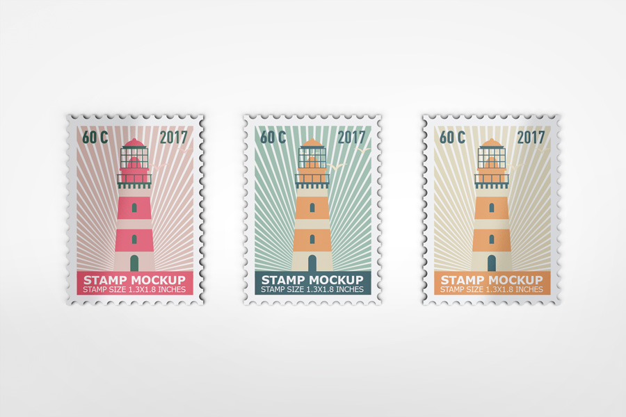Stamps Mockup