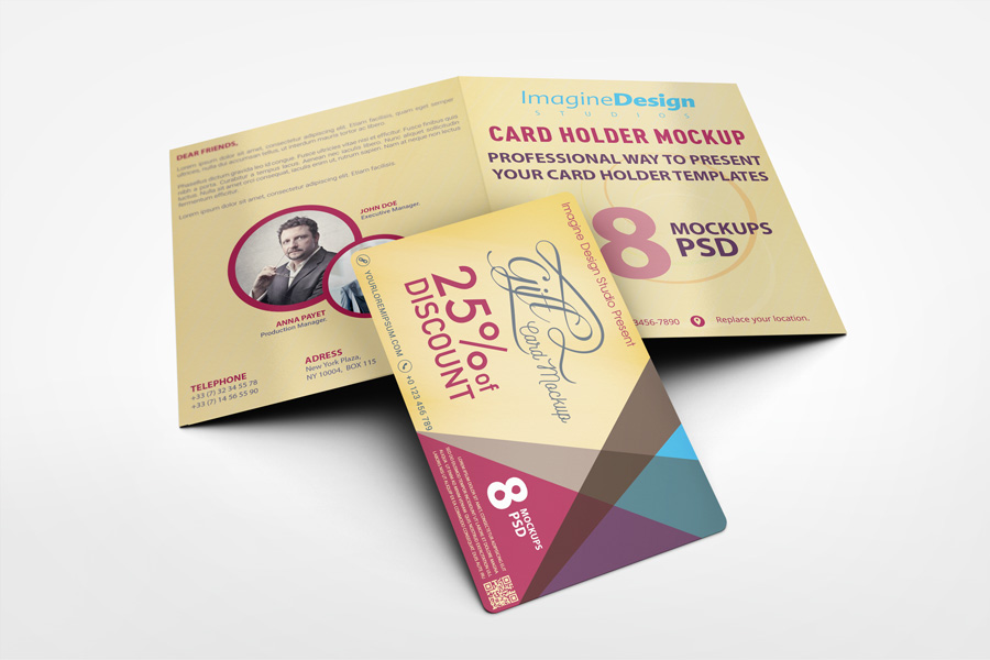 Card Holder Mockup