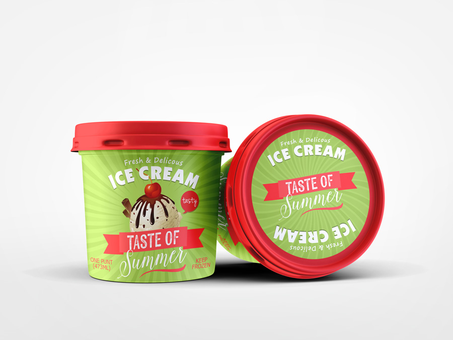 Ice Cream Package Mockup