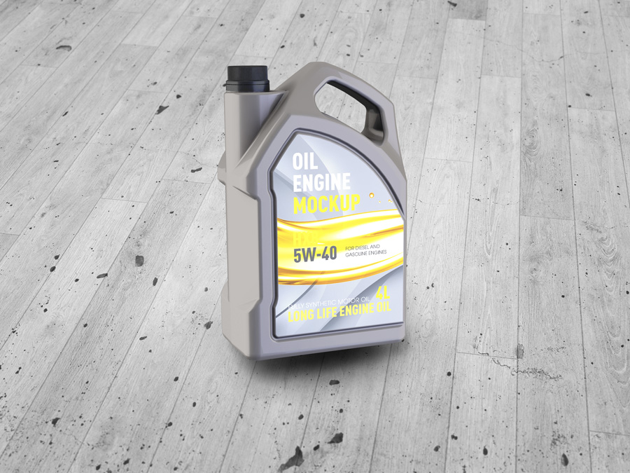 Motor Oil Gallon Mockup