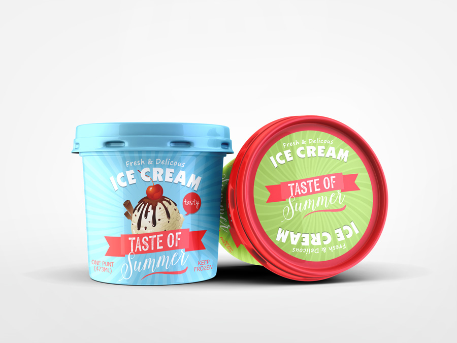 Ice Cream Package Mockup