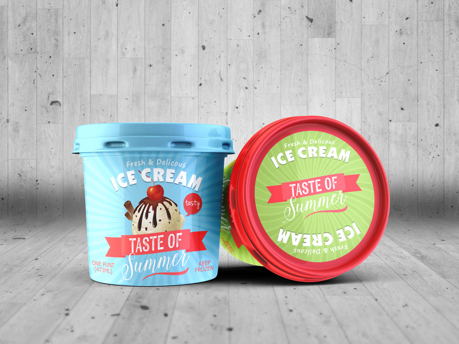 Ice Cream Package Mockup