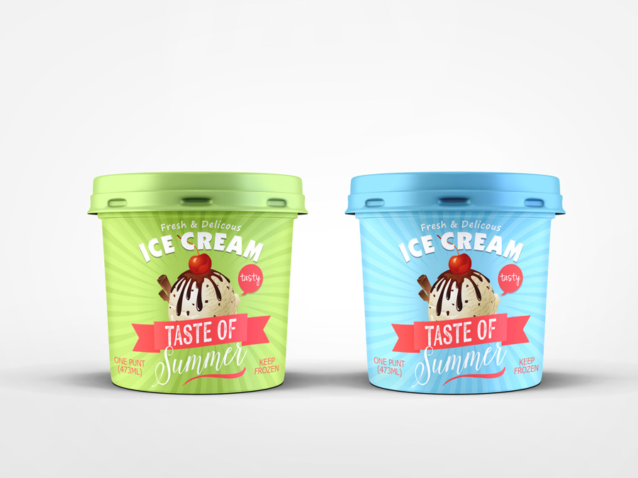 Ice Cream Package Mockup
