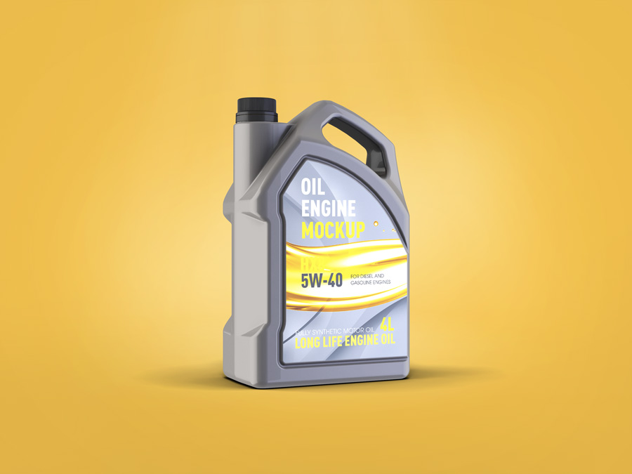 Motor Oil Gallon Mockup
