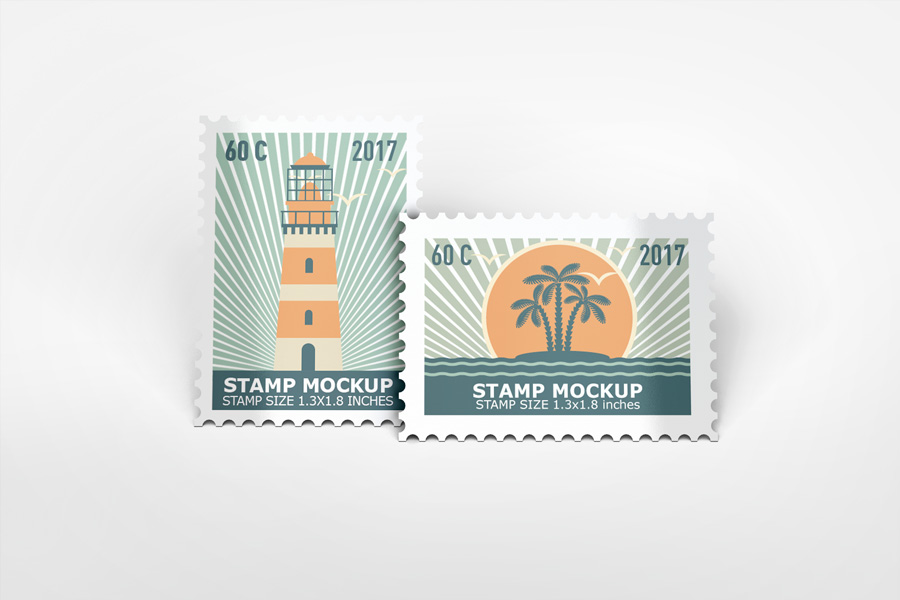 Stamps Mockup