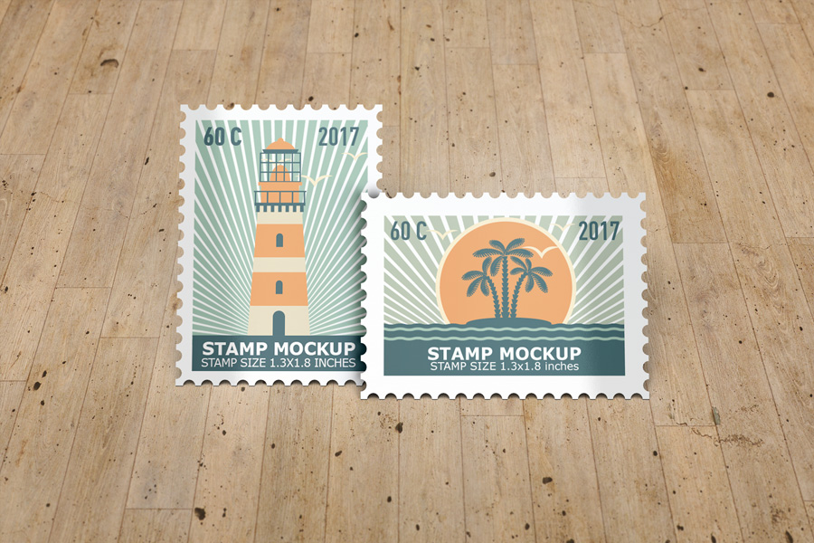 Stamps Mockup