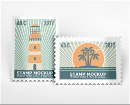 Stamps Mockup download