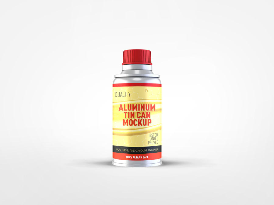 Aluminum Tin Can Mockup