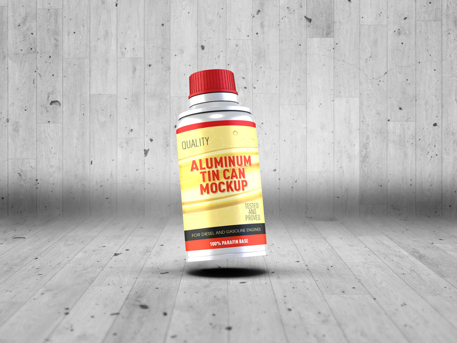 Aluminum Tin Can Mockup