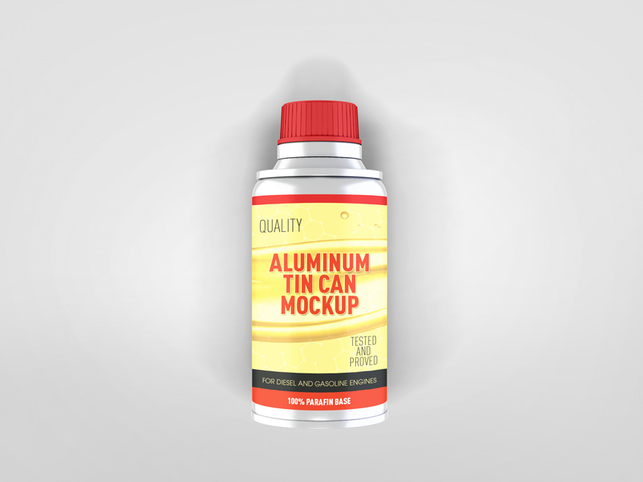 Aluminum Tin Can Mockup