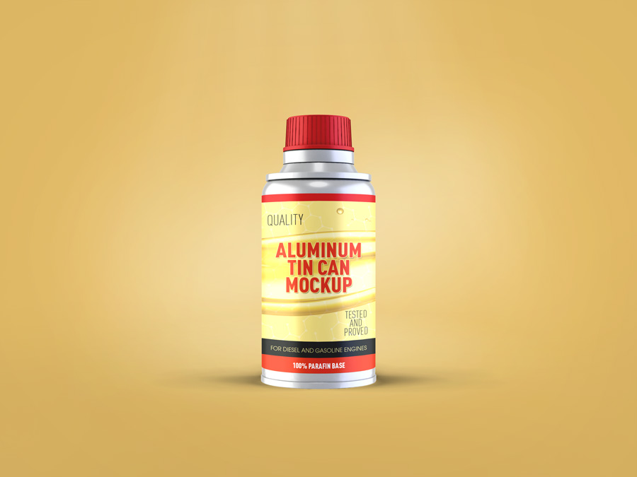 Aluminum Tin Can Mockup