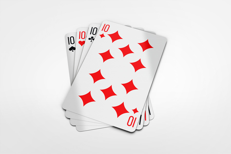 Bridge Playing Cards Mock-up