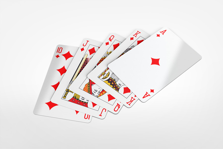 Bridge Playing Cards Mock-up