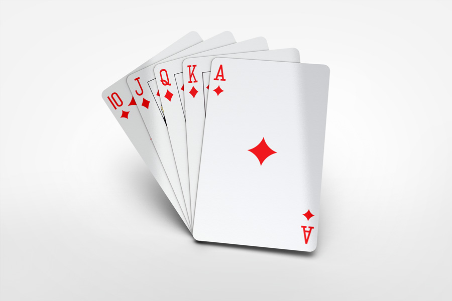 Bridge Playing Cards Mock-up