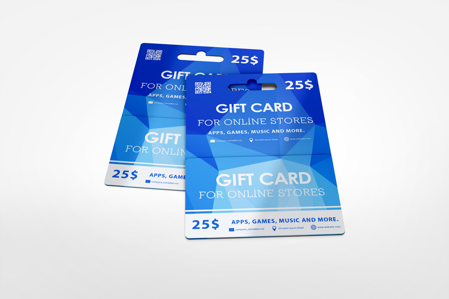 Hanging Gift Card Mock-up