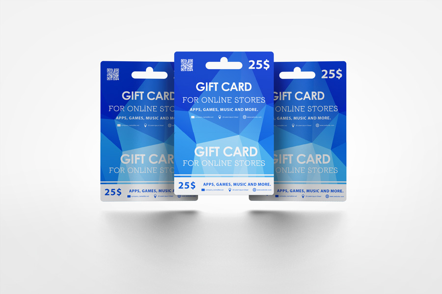 Hanging Gift Card Mock-up