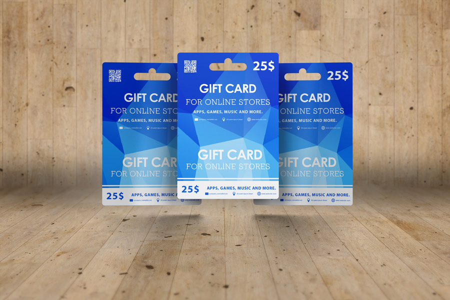 Hanging Gift Card Mock-up