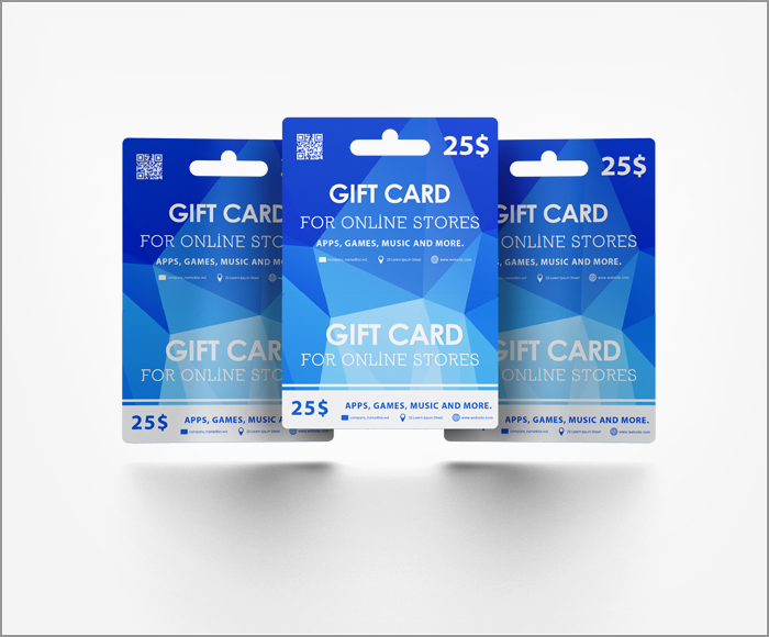Hanging Gift Card Mock-up