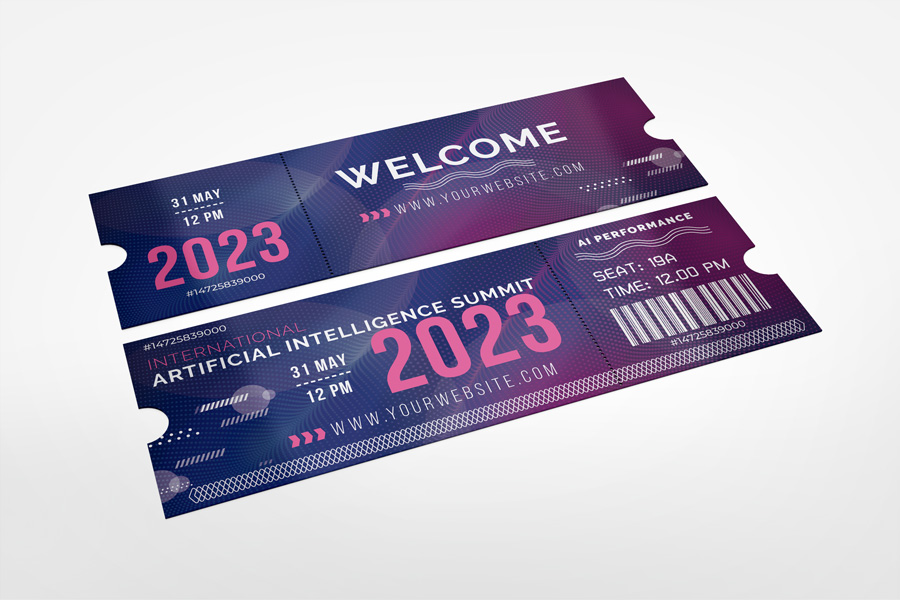 Event Ticket Mockup