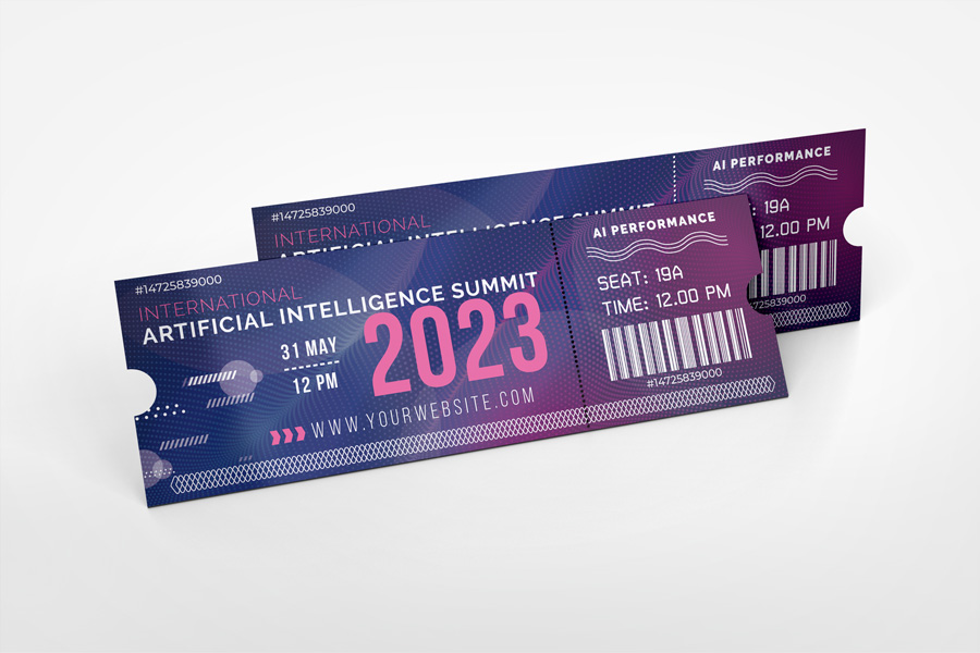 Event Ticket Mockup
