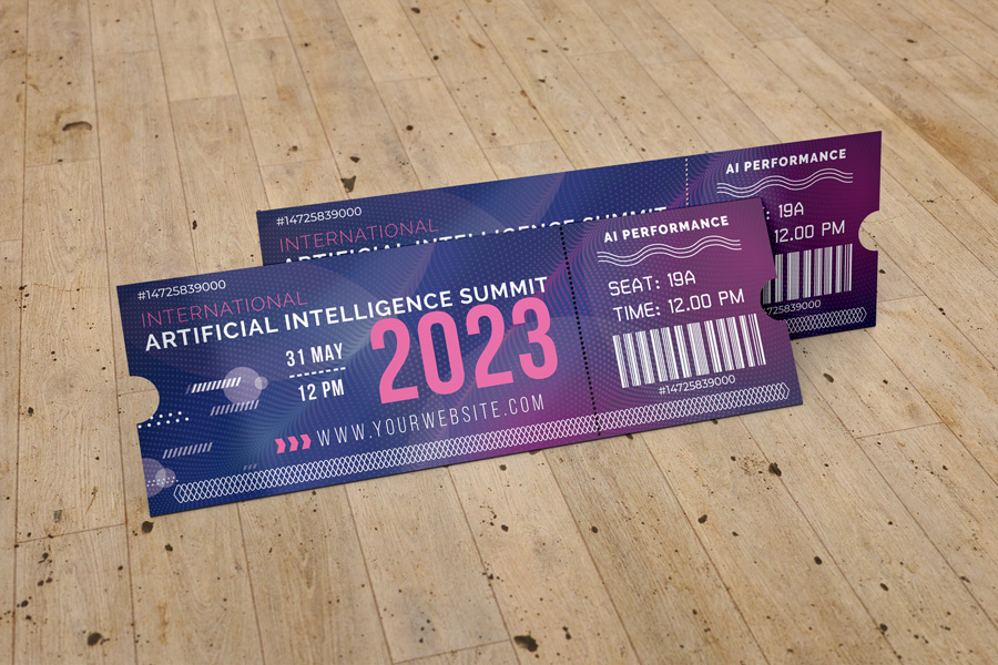 Event Ticket Mockup
