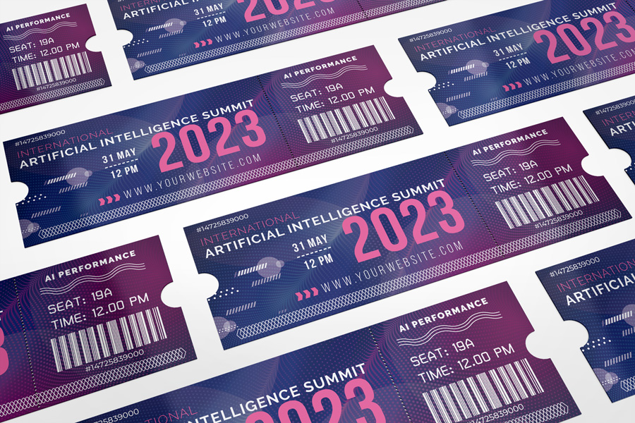 Event Ticket Mockup