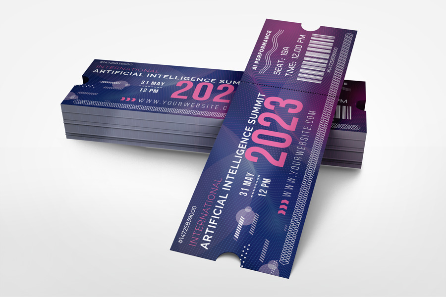 Event Ticket Mockup